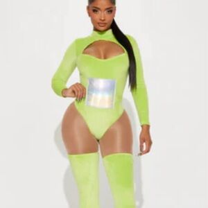 Neon Green Long Sleeve Bodysuit
